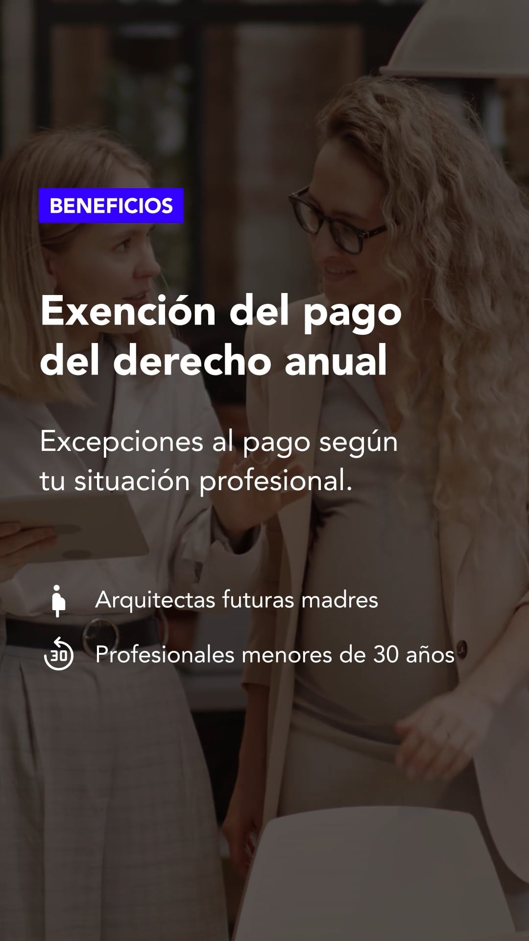 Exención del pago de derecho anual