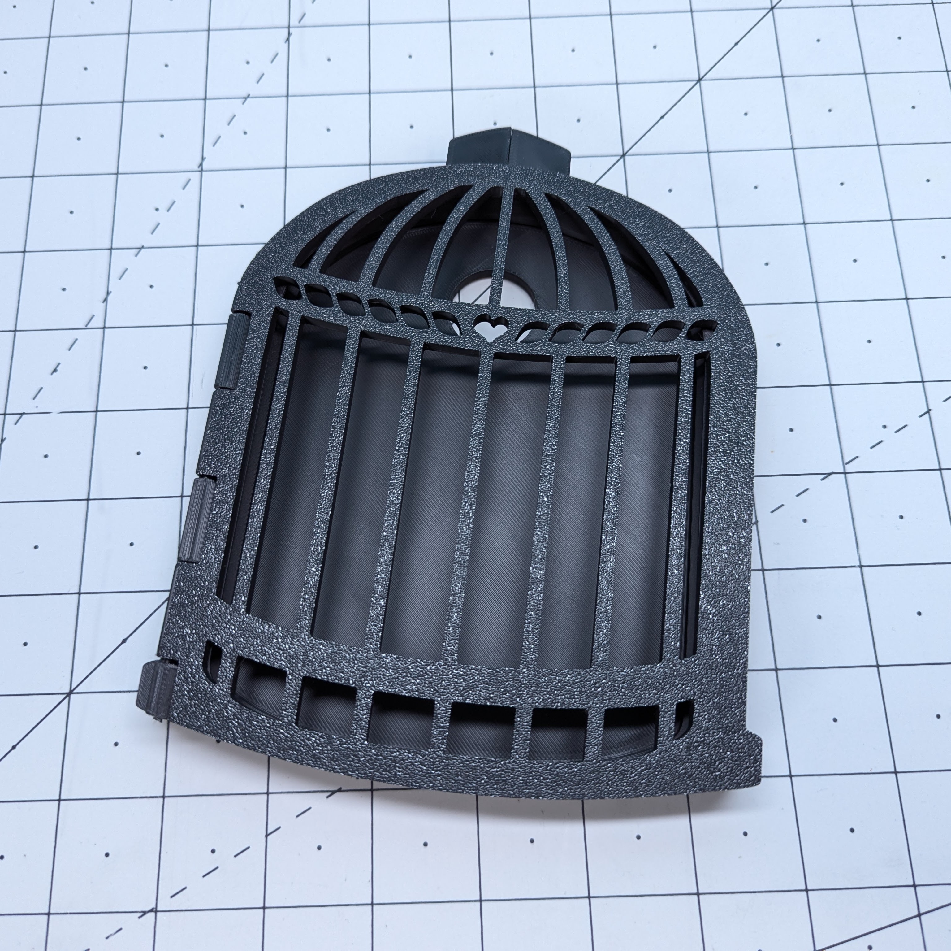 embroiery hoop shaped like a bird cage with door
