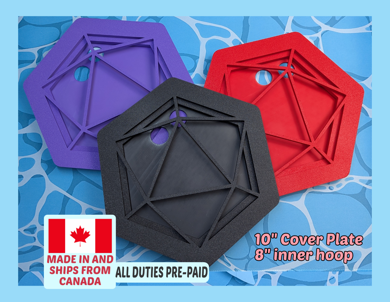 D20 LARGE embroidery hoops
