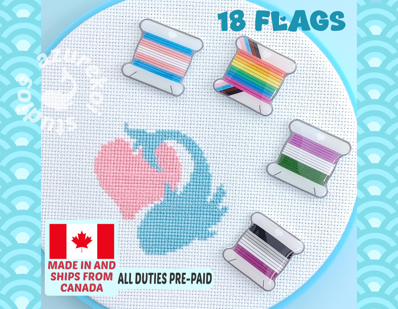 pride floss bobbins