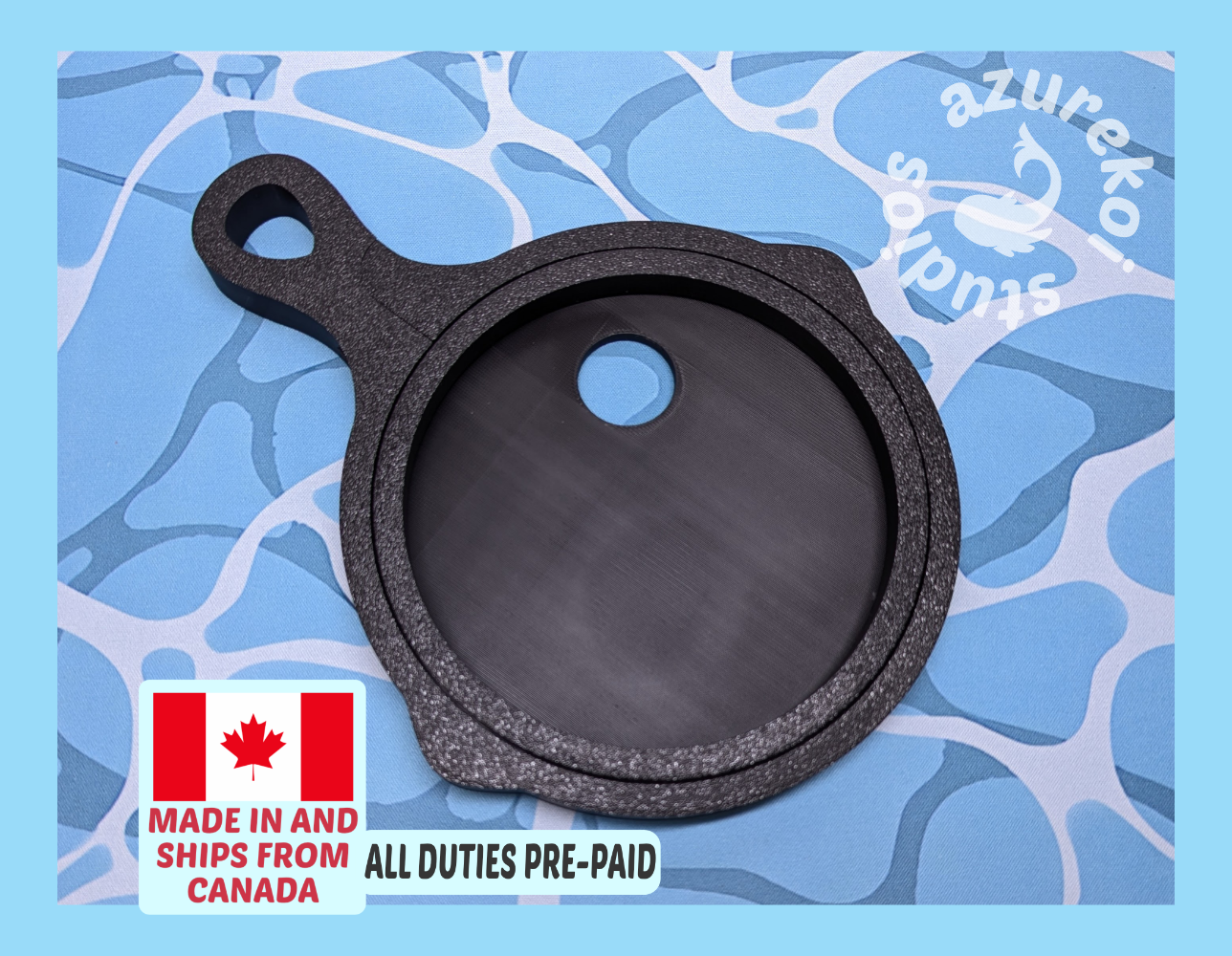 frying pan embroidery hoop