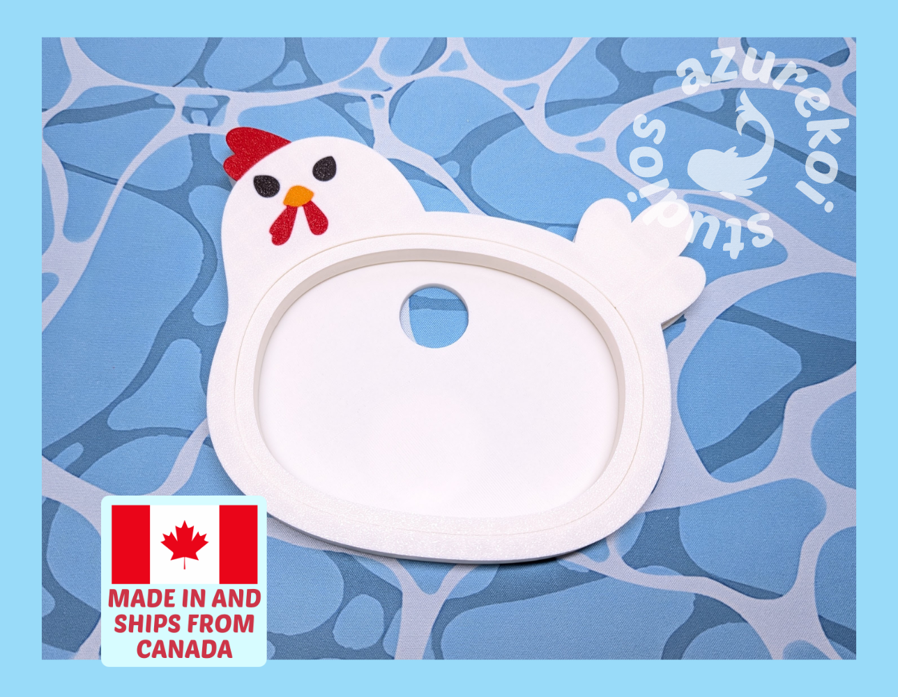 chicken embroidery hoop