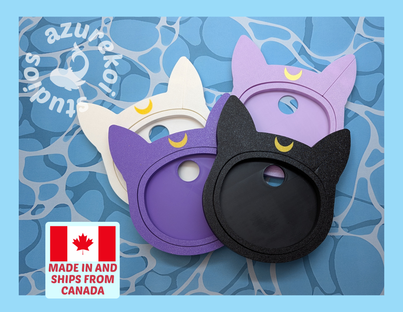 moon cats embroidery hoop