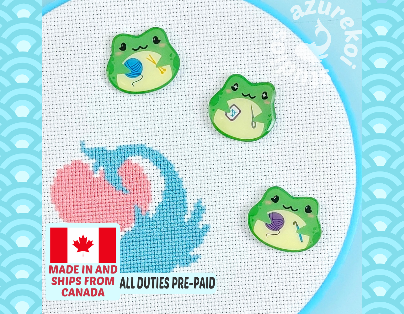 Crafty Frogs Needle Minders