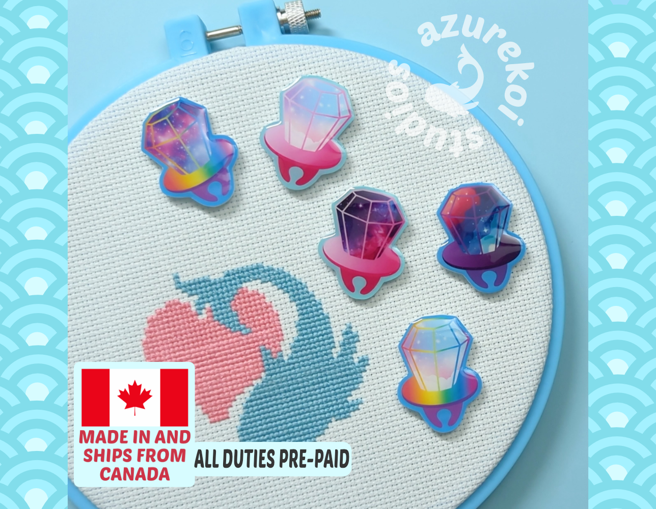 Candy Ring Needle Minders