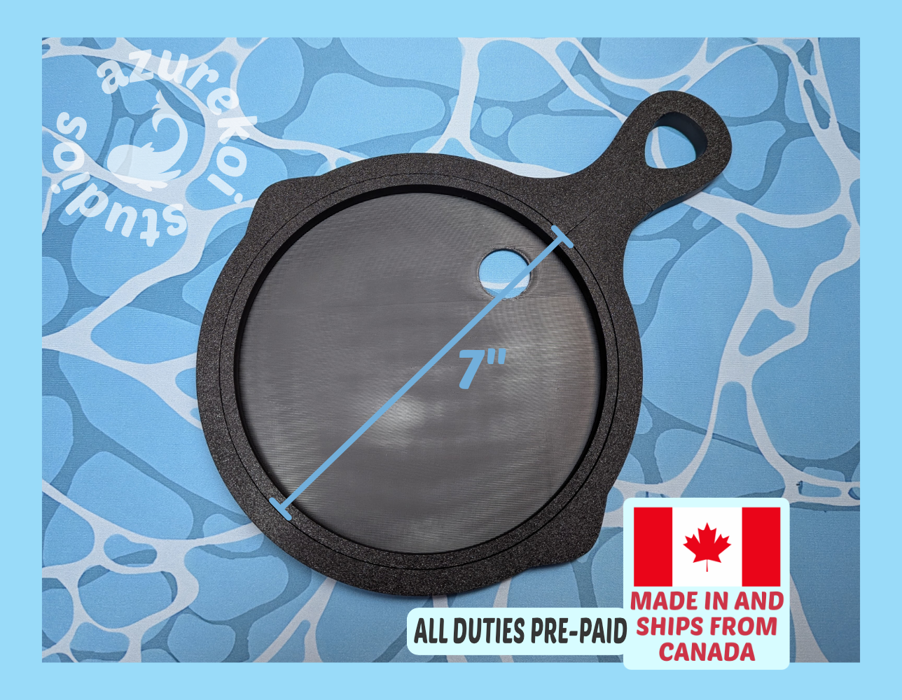 large frying pan embroidery hoop