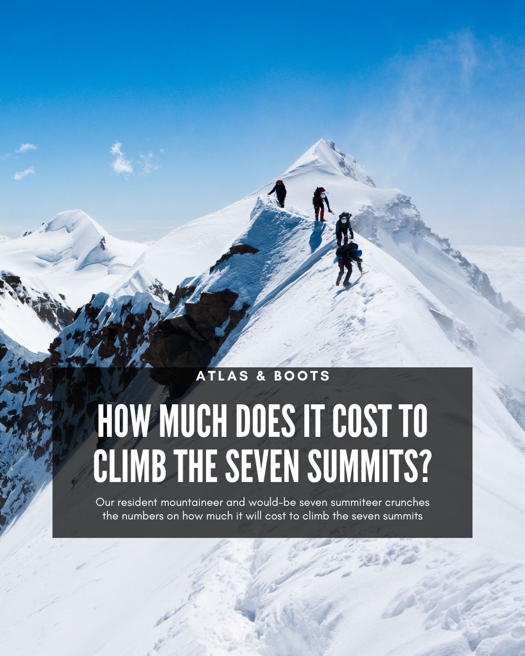 mountaineers on a peak