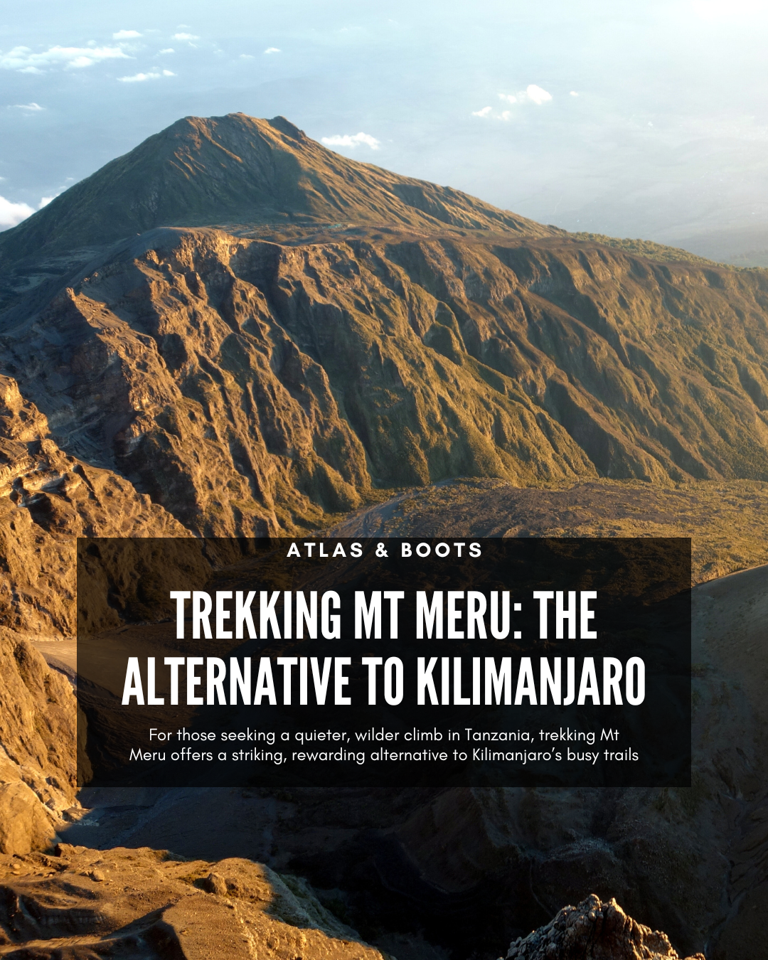 The summit ridge of Mt Meru