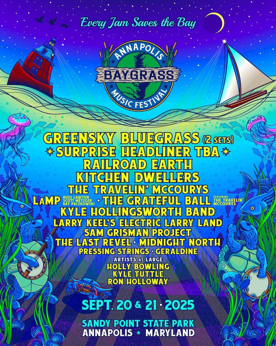Annapolis Baygrass Festival 2025 - A Winning Formula In The DMV - Washes Ashore September 21 & 22, 2025