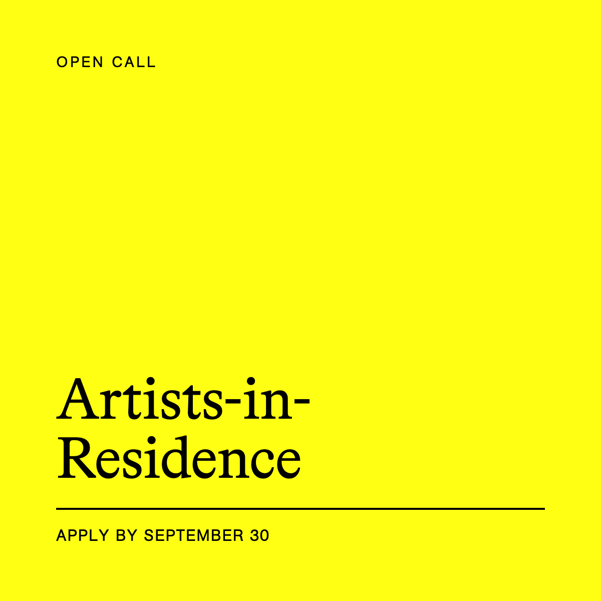 AIR Open call