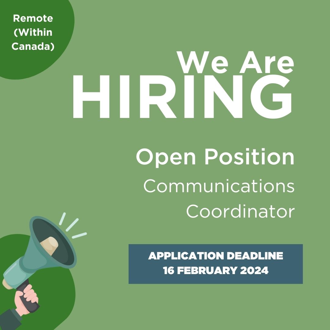 We are hiring - Communications Coordinator