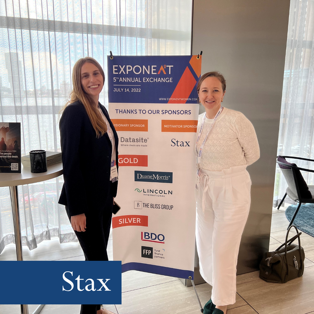 Thank you, Exponent Women! Stax enjoyed attending and #networking at the 5th Annual Exchange in New York City.