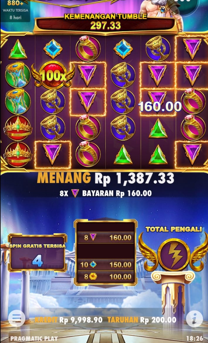 Gate Of Olympus Kali Merah Gacor Banget