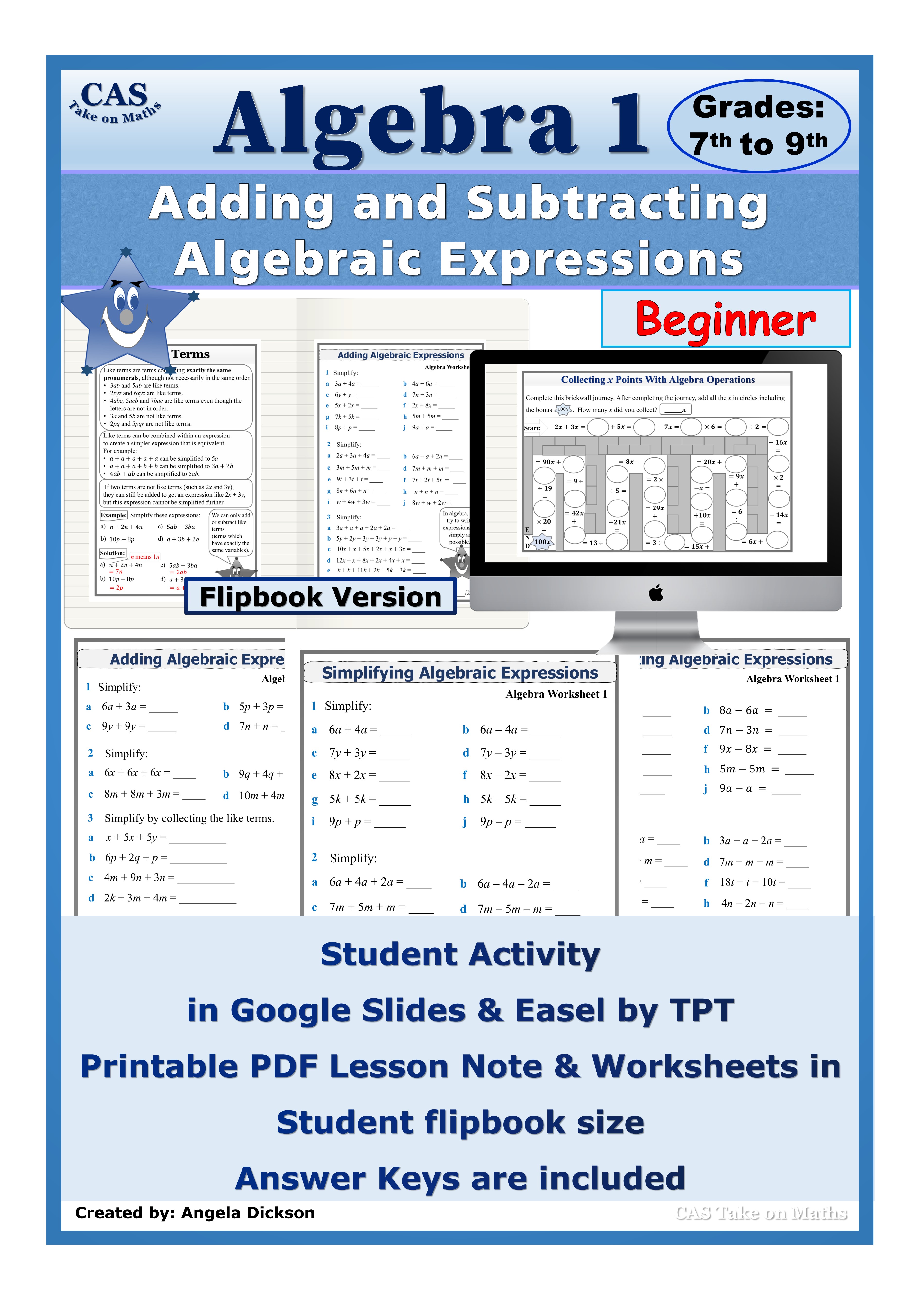 Adding and Subtracting Algebraic Expressions
