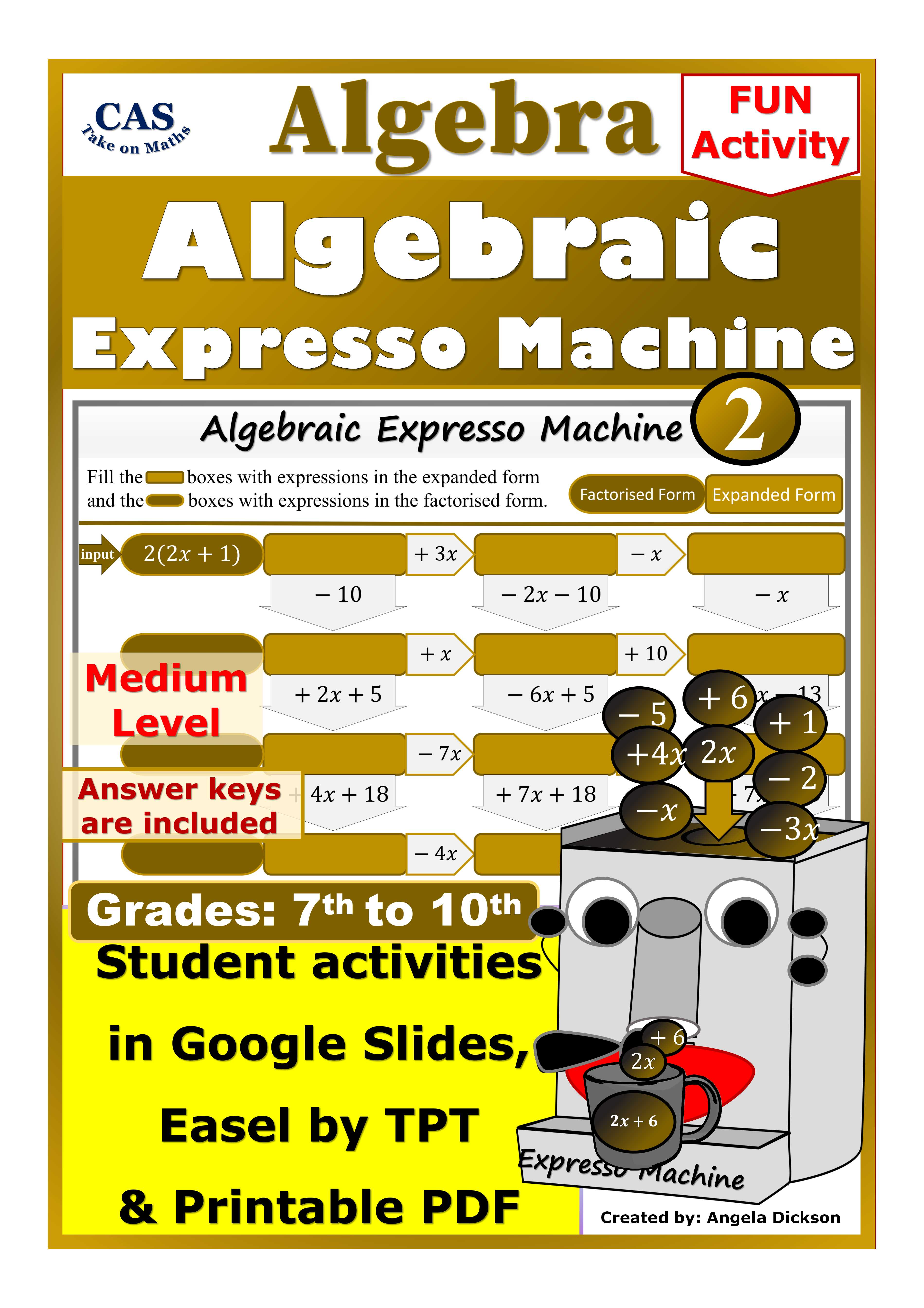 Algebraic Expresso Machines 2