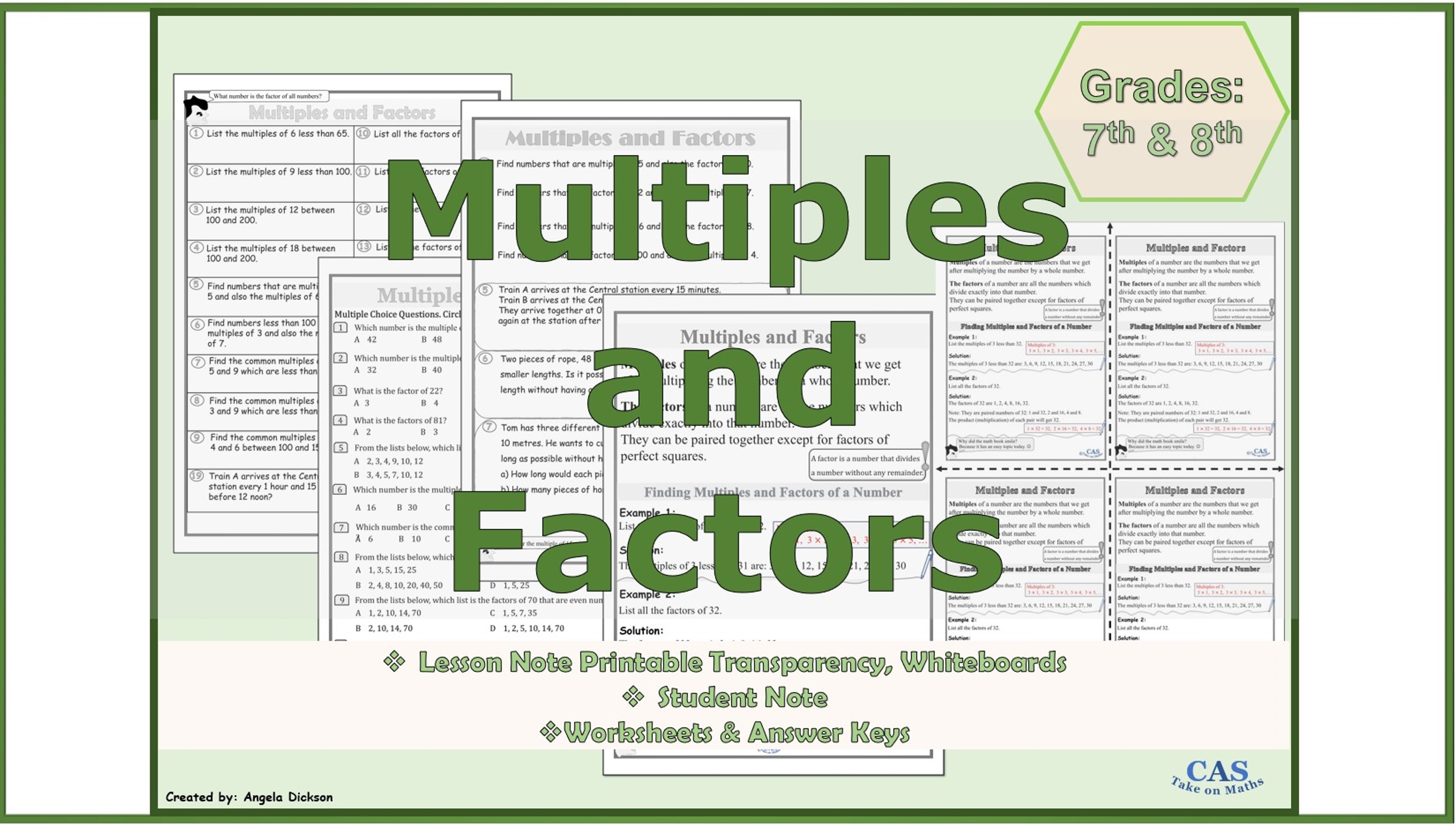Multiples and Factors