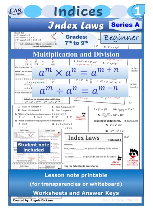 Index Laws 1: Multiplication and Division 