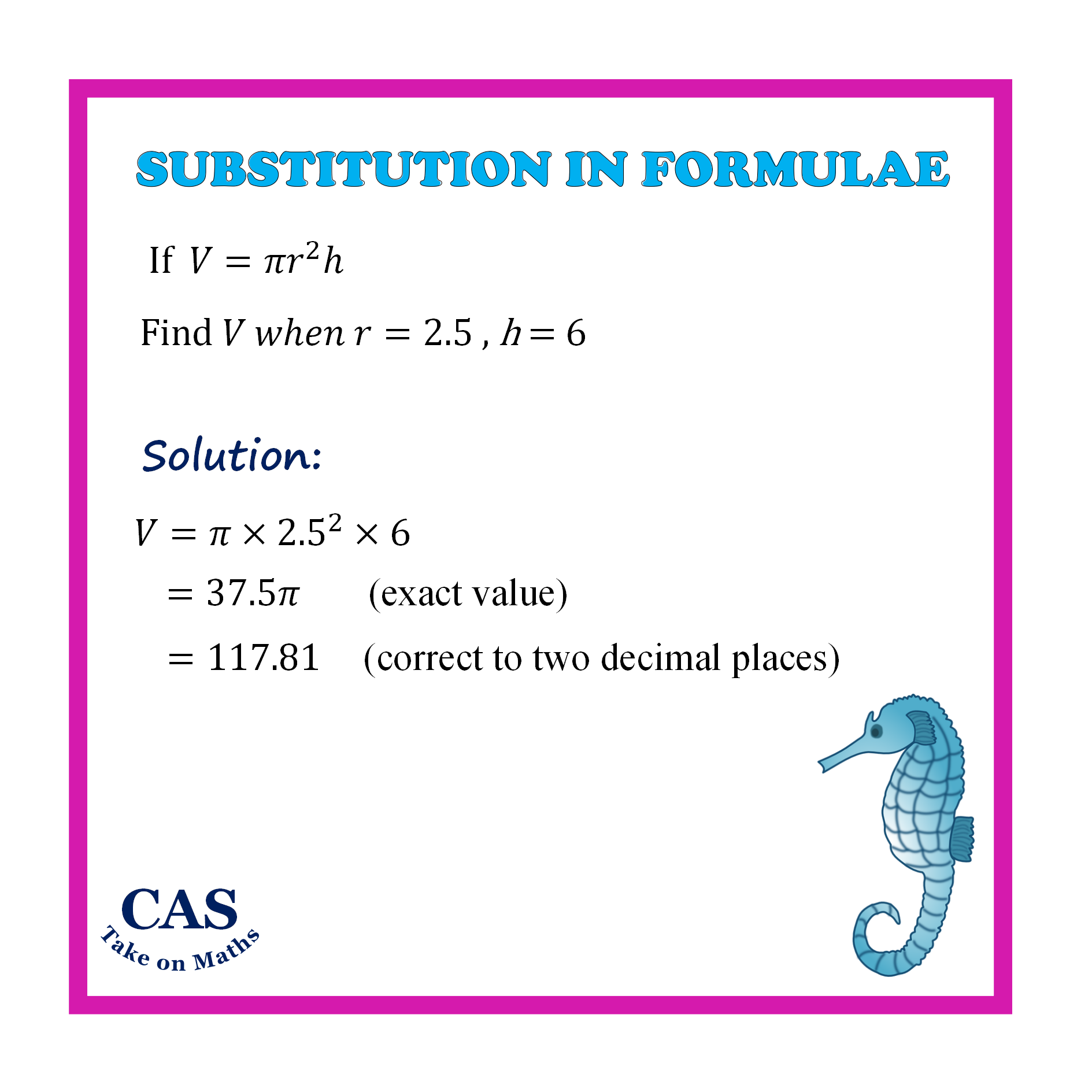 Algebra Substitution