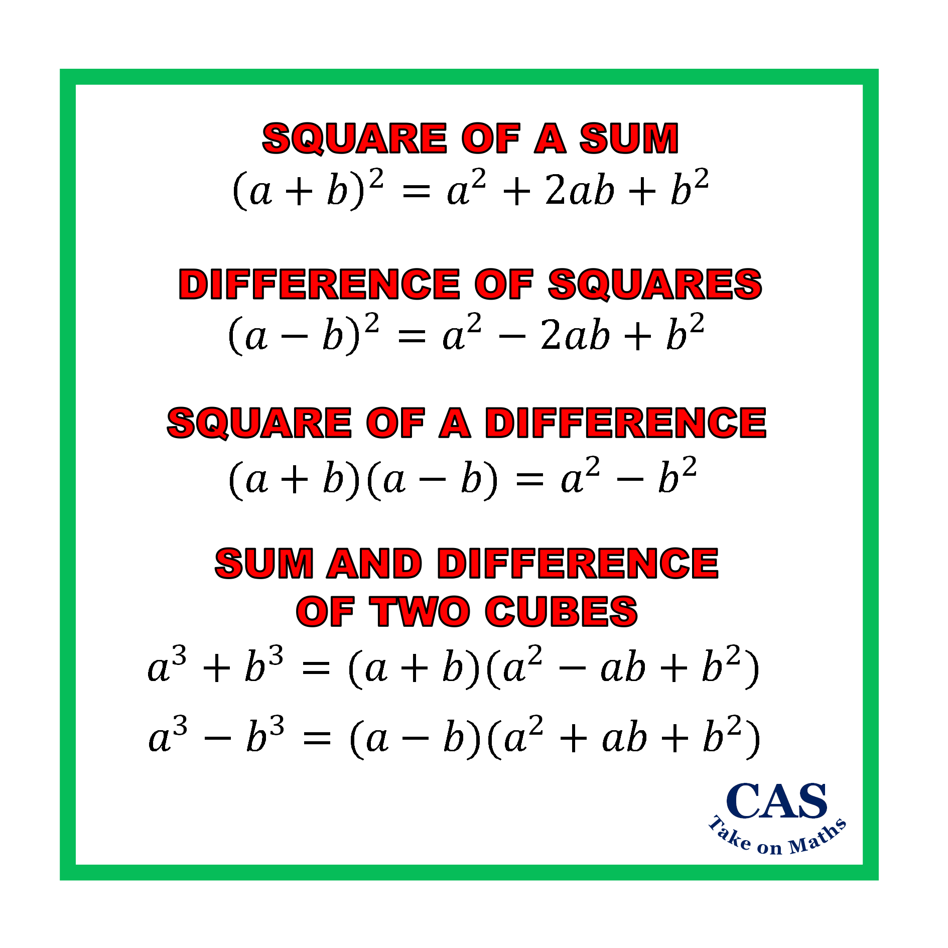 Algebra Rules