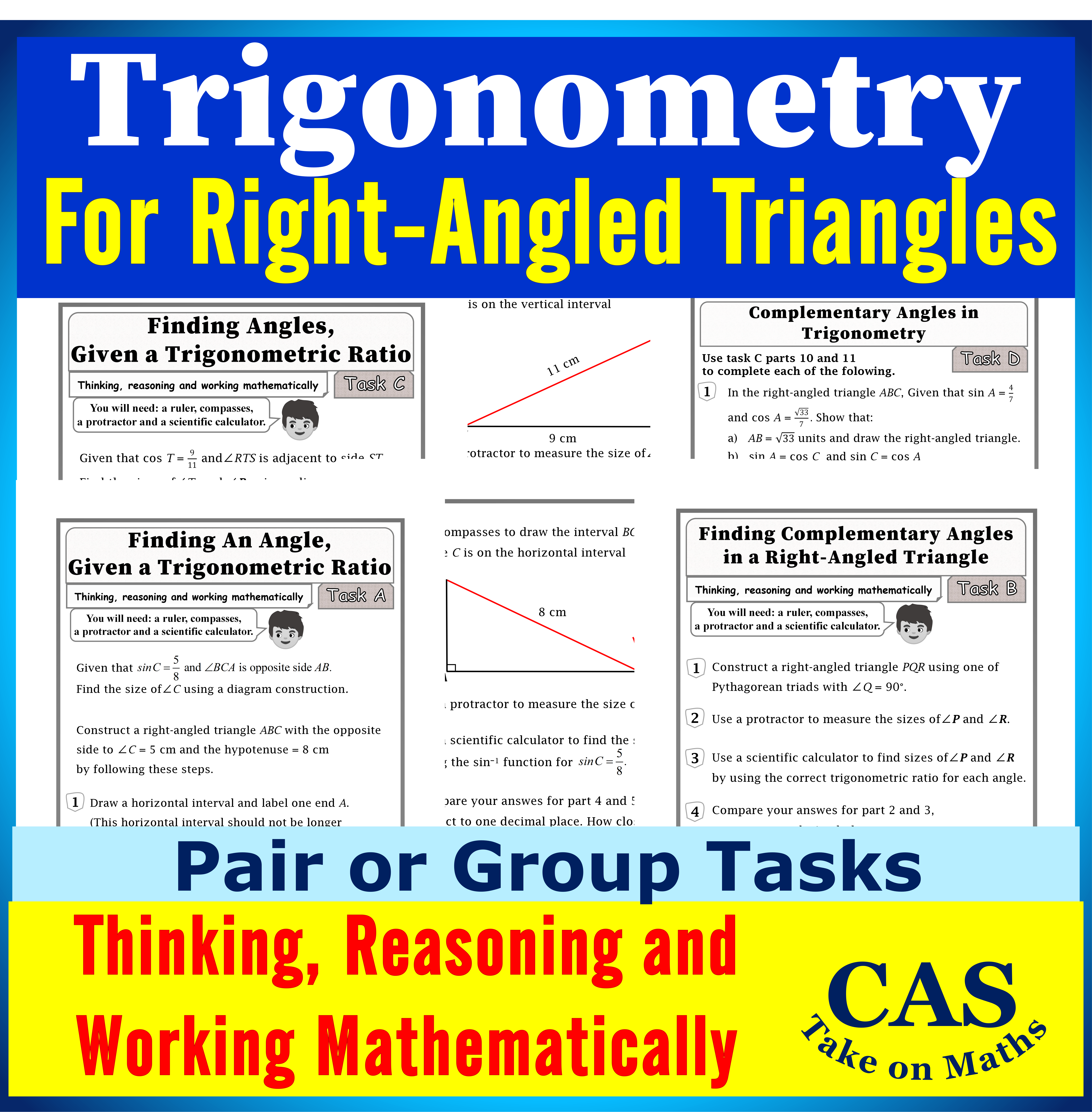 Right-Angled Trigonometry | Pair or Group Tasks | Working Mathematically