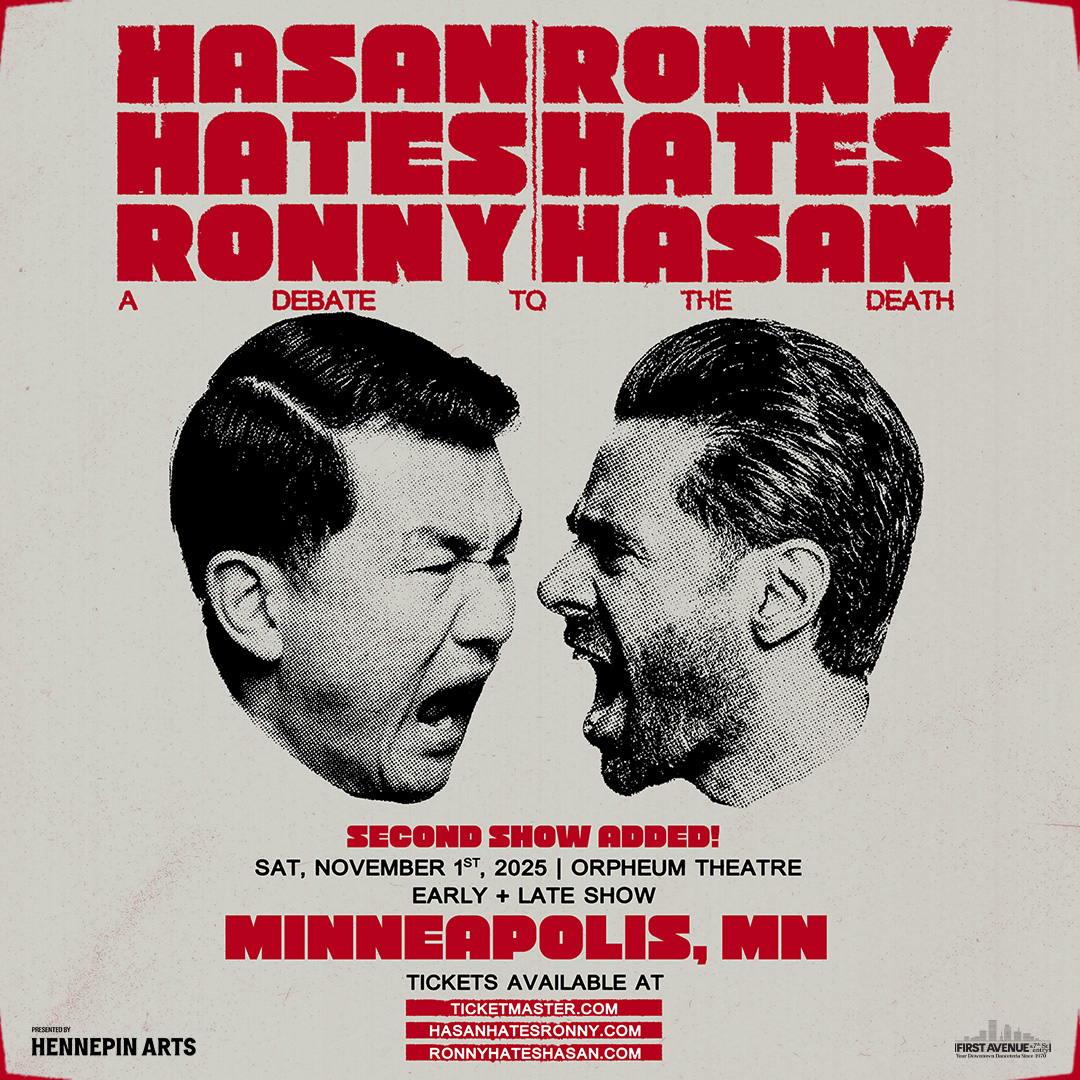 HASAN HATES RONNY | RONNY HATES HASAN – November 1 @ The Orpheum Theatre