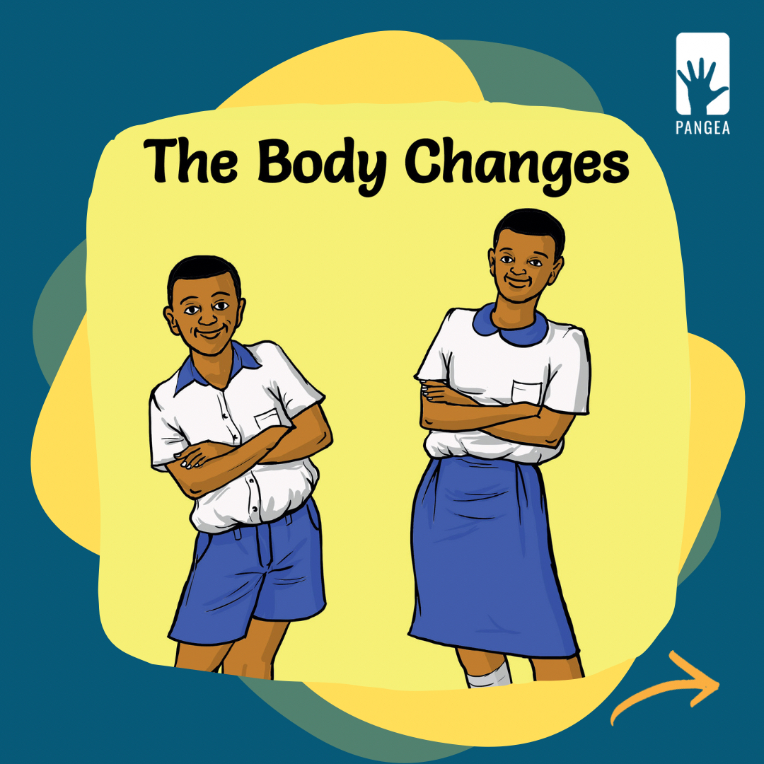Illustration of two teens in school uniforms smiling with crossed arms