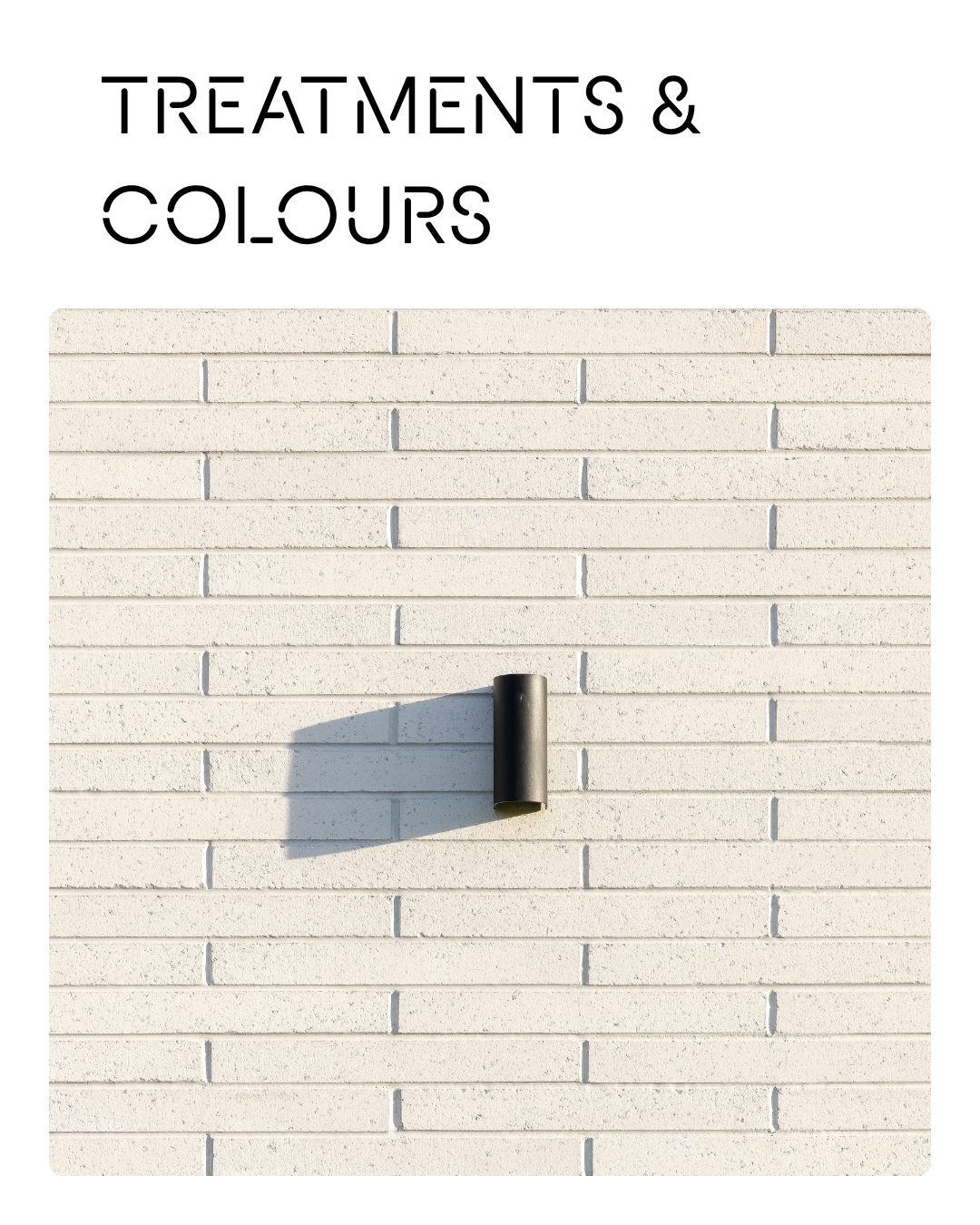 Concrete Bricks Colours and Treatments