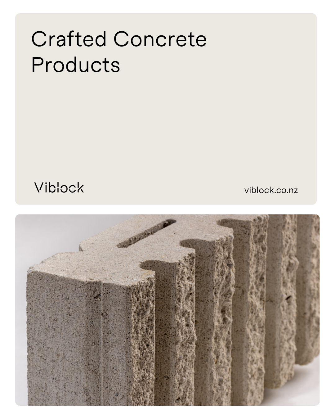 Viblock range of concrete bricks, blocks and landscaping