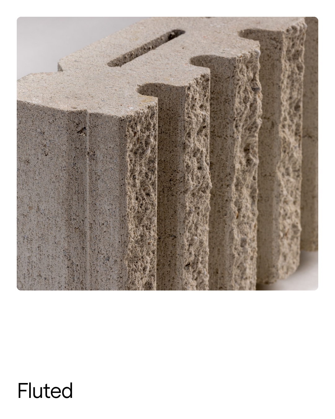 Fluted Concrete Blocks and Bricks by Viblock