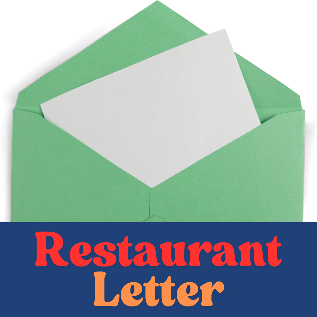 Restaurant Communication Letter