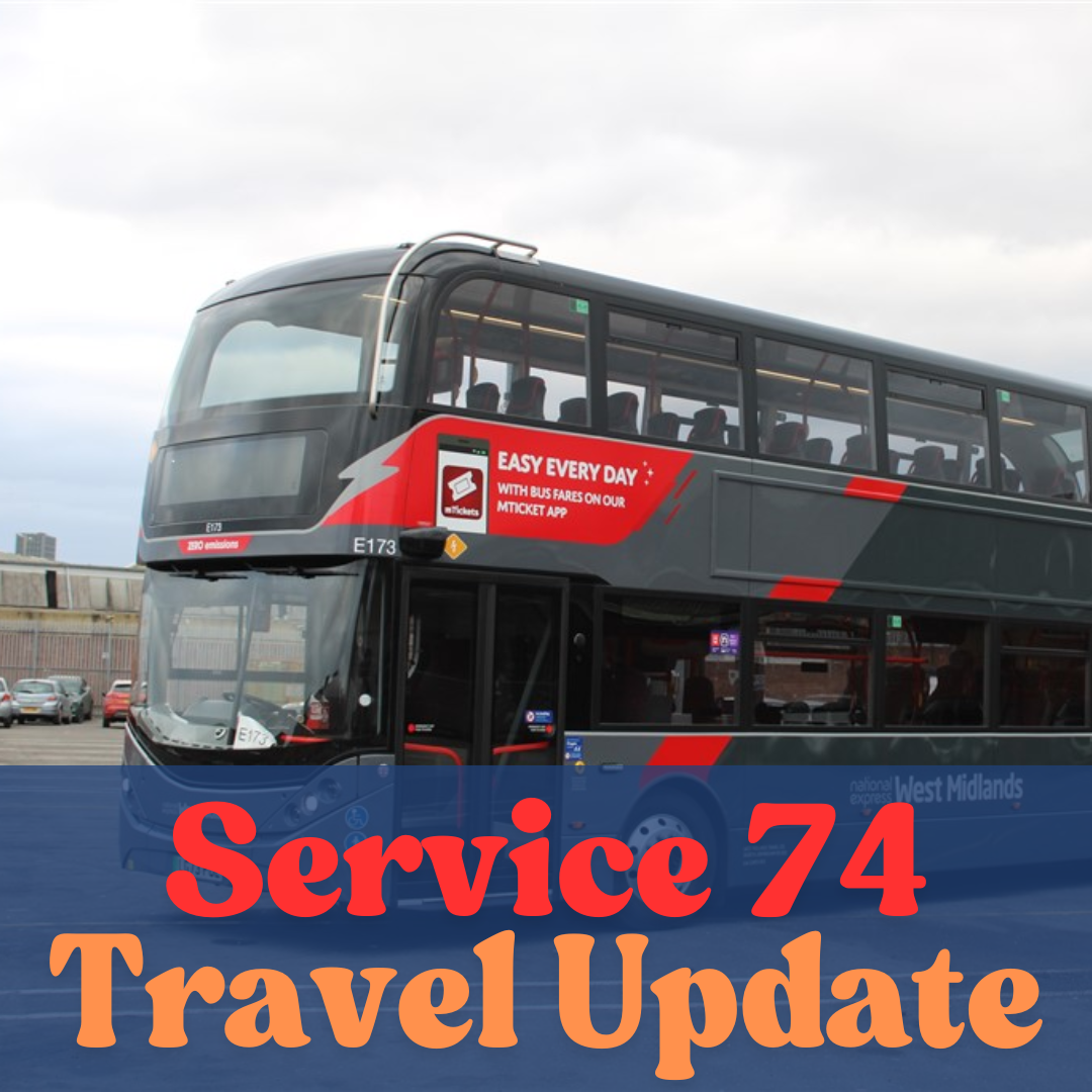 ⚠️ Service 74 Changes – From Sunday 16 November (for 9 months)