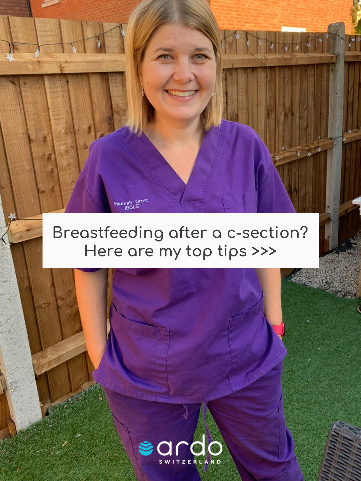 Hannan Croft breastfeeding after a c-section tips