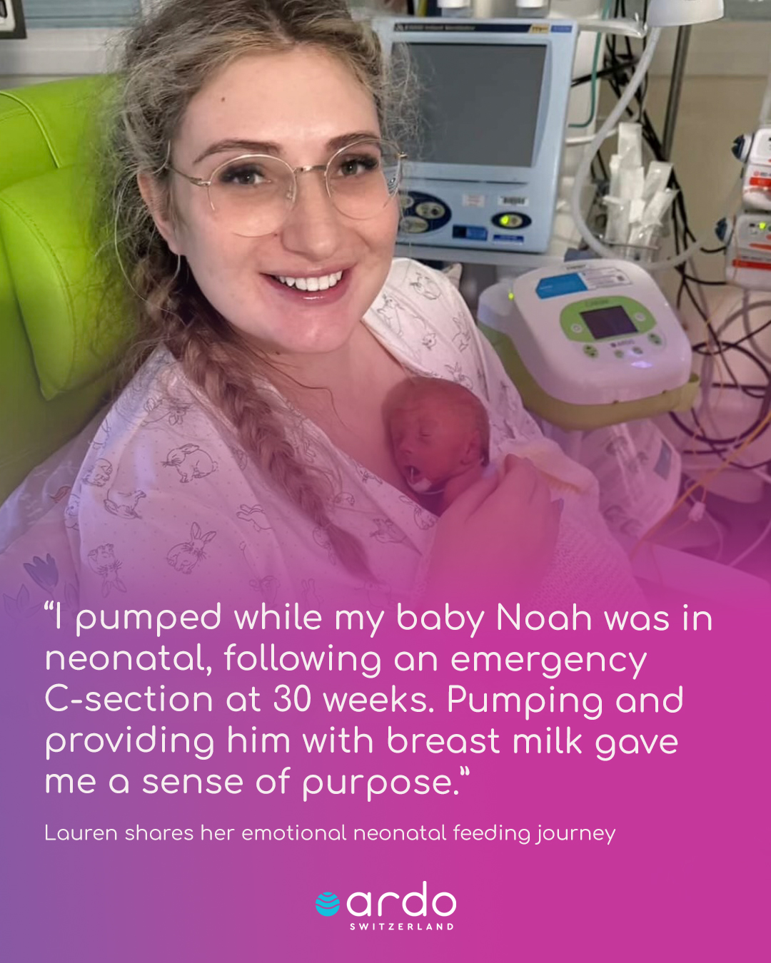 Lauren's breastfeeding and pumping story
