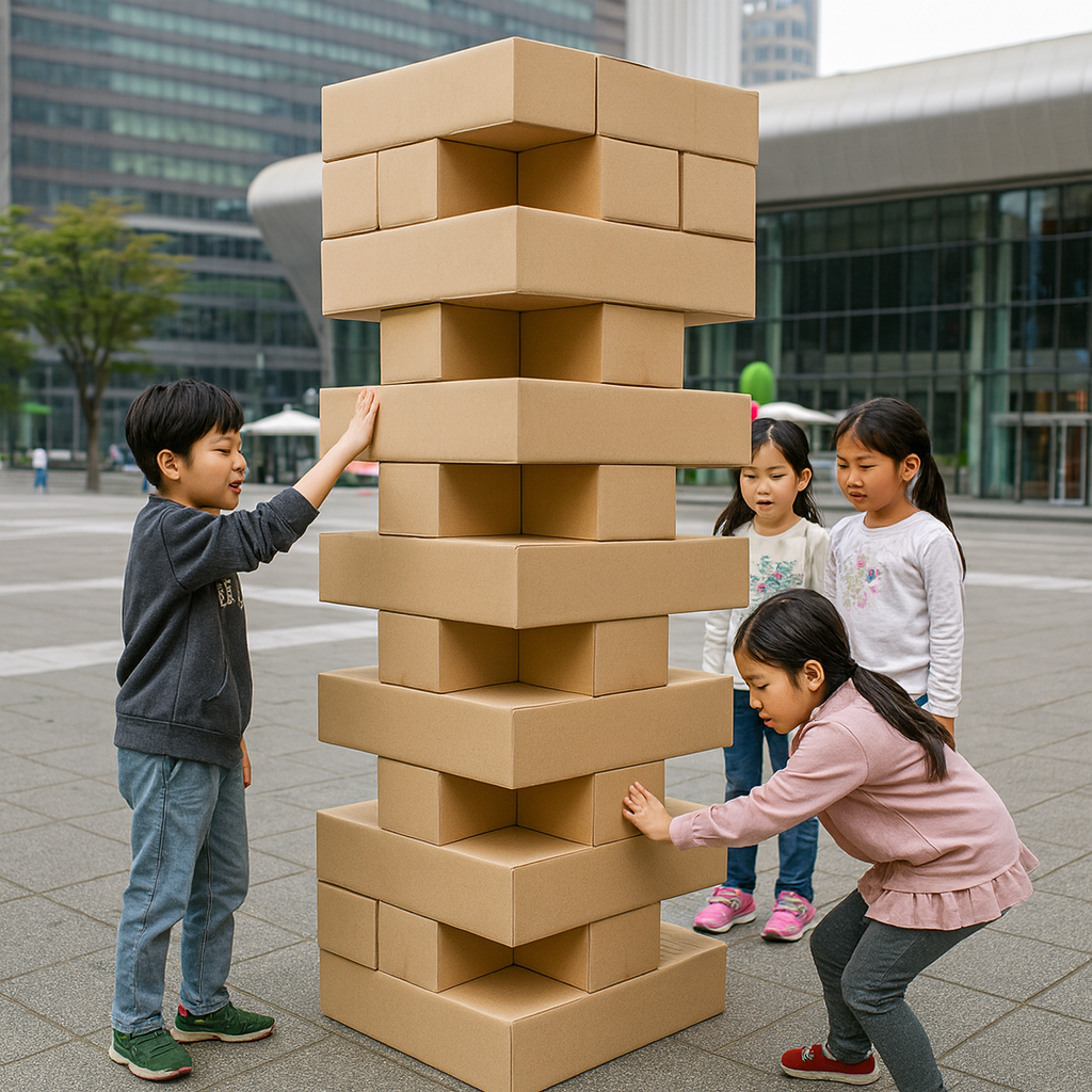 거대 젠가 놀이