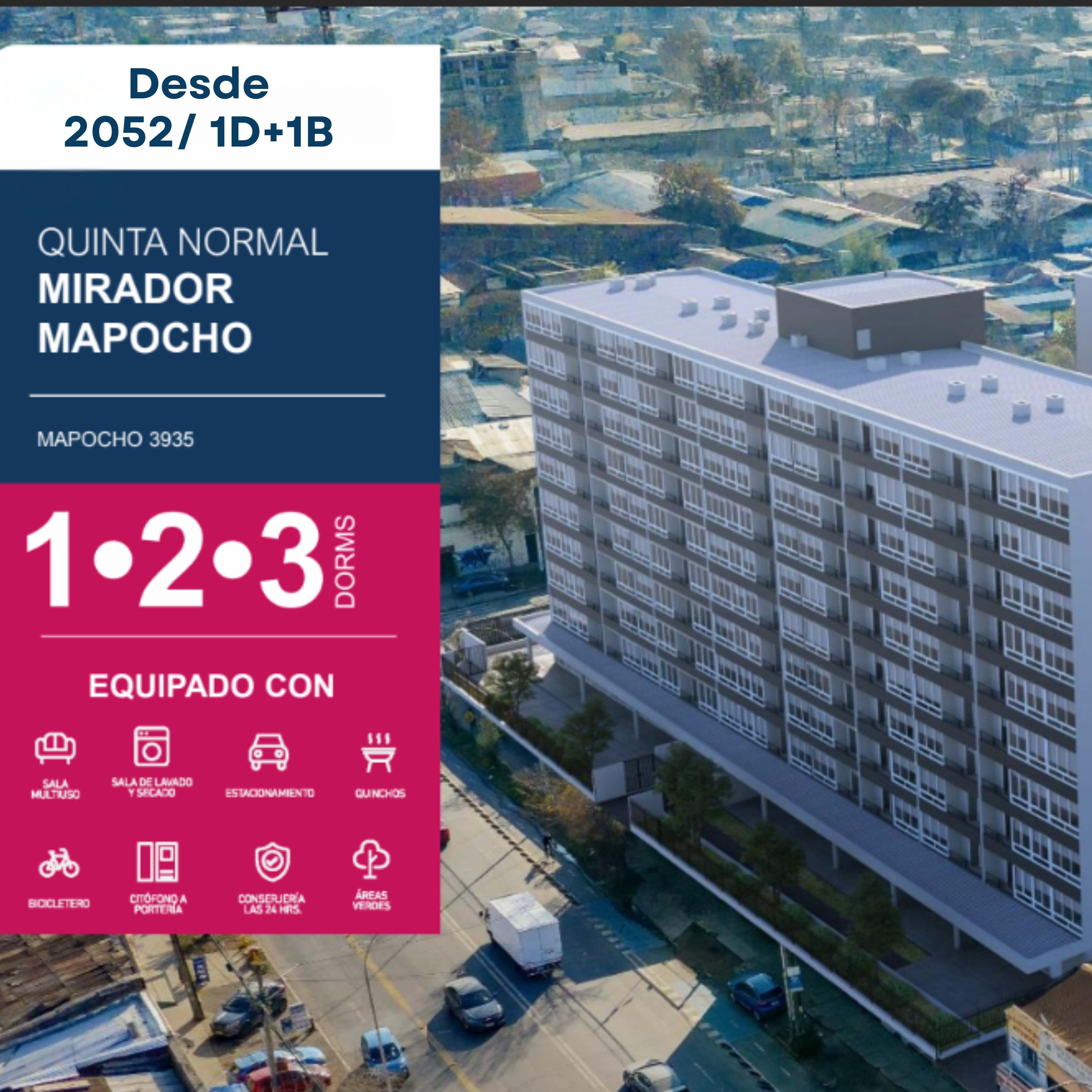 Mirador Mapocho desde UF 2.052