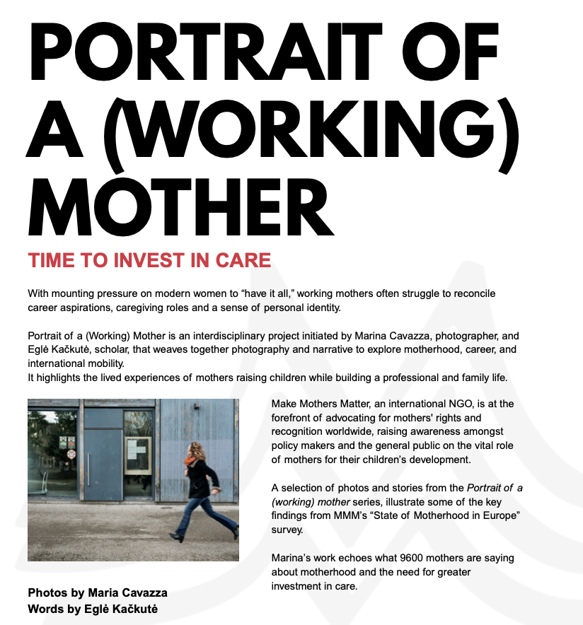 Portrait of a (Working) Mother Exhibition
