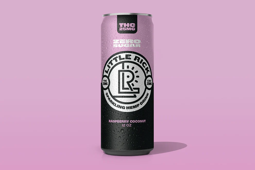 Raspberry Coconut THC drink 25mg Zero Sugar