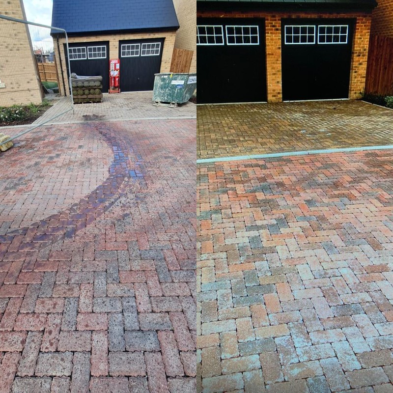 Driveway patio cleaning