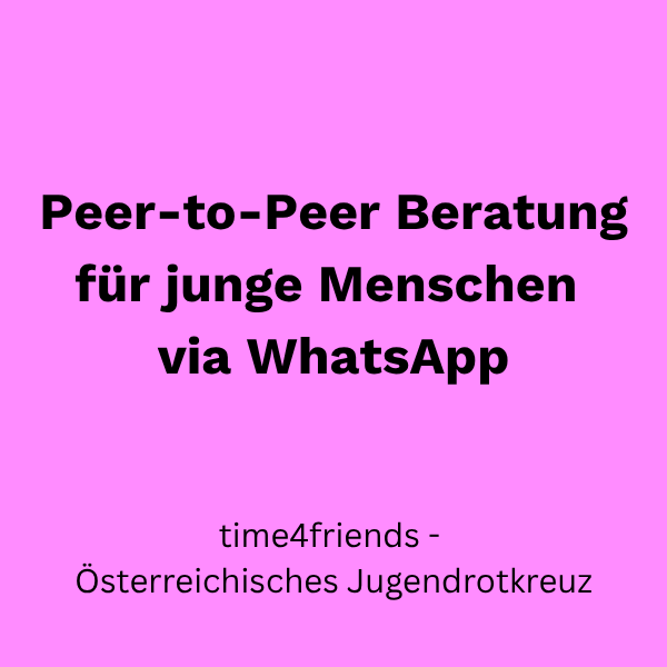 Peer-to-Peer Beratung für junge Menschen via WhatsApp